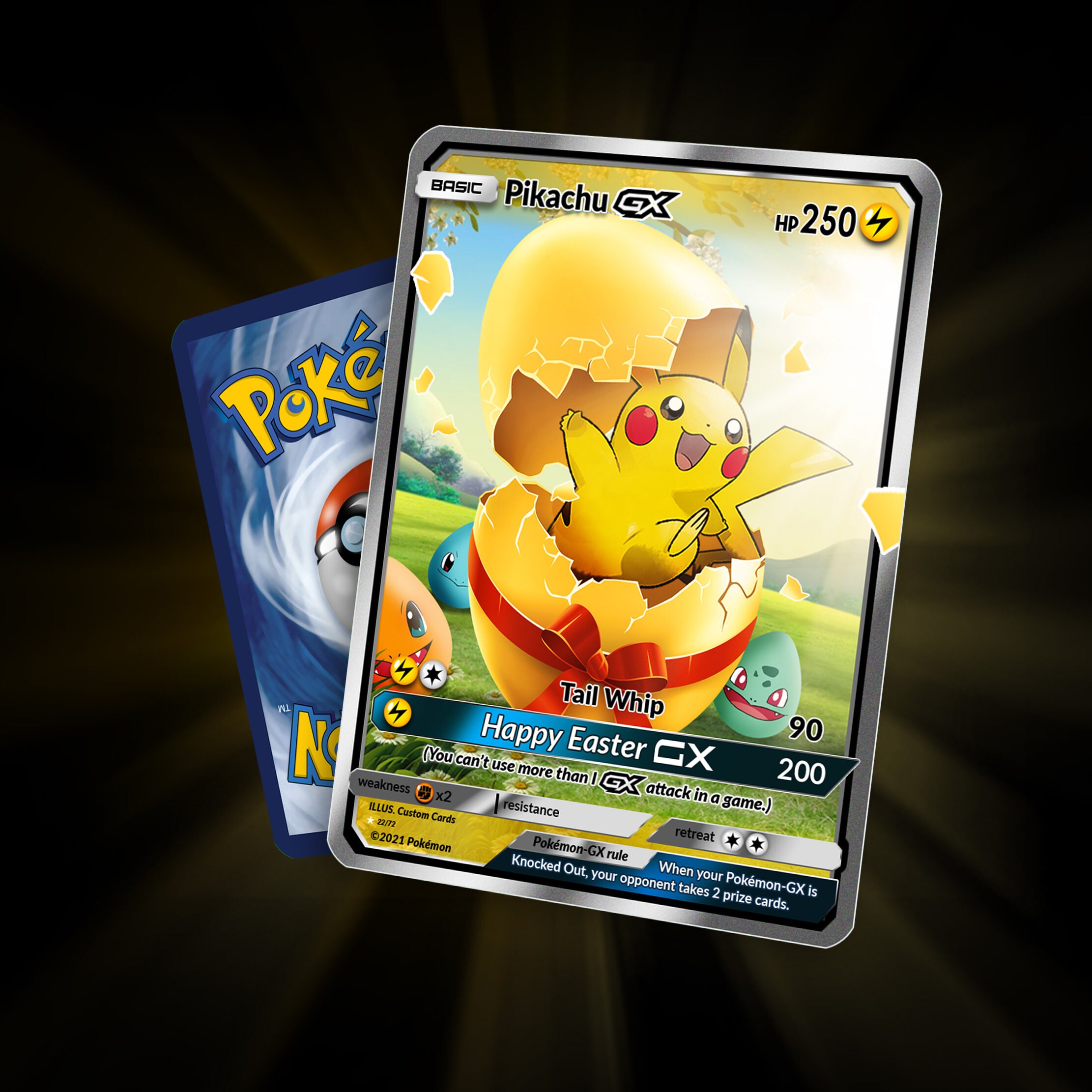 Easter Pikachu Gx Custom Made Etsy Denmark