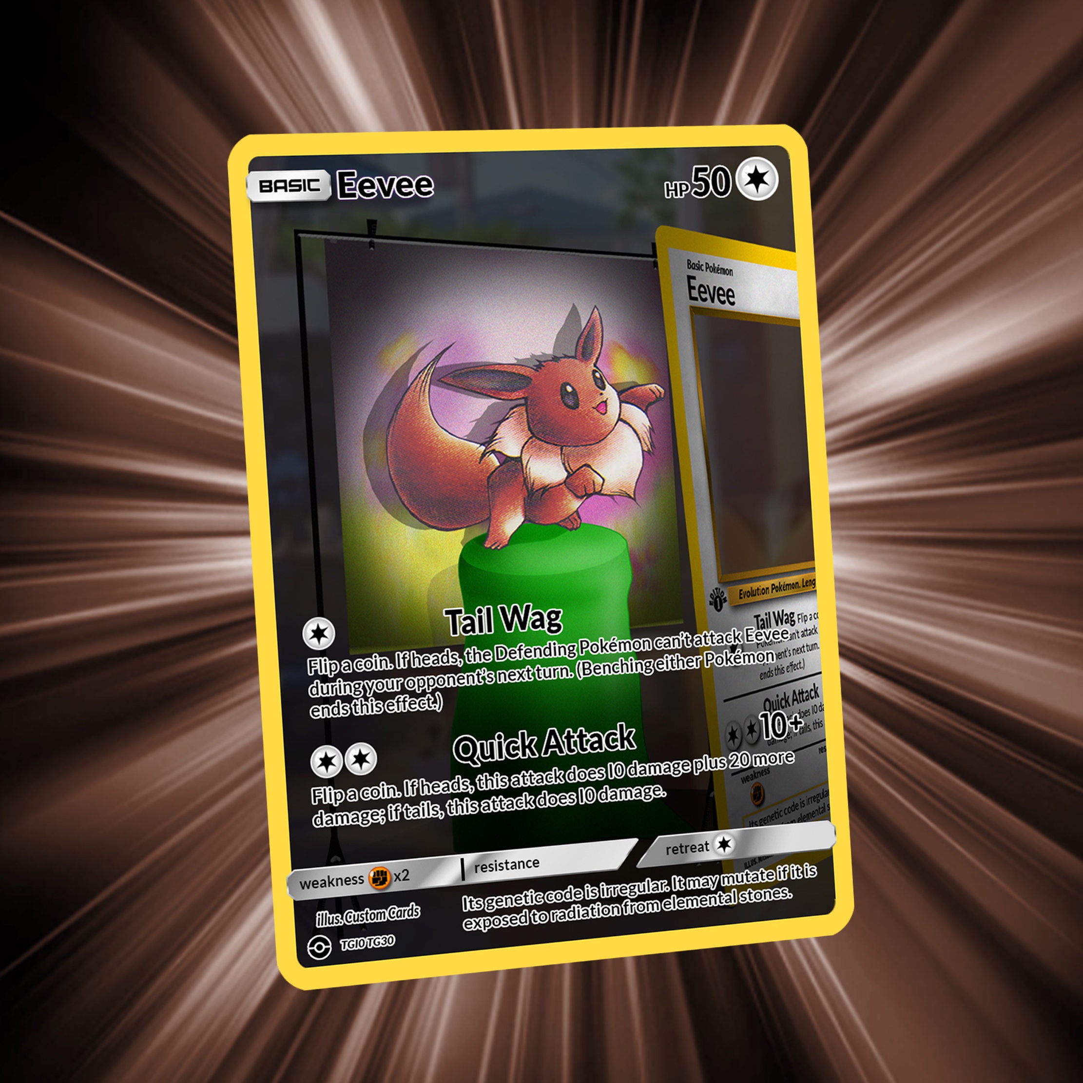 Love Eevee Card! Custom Made!