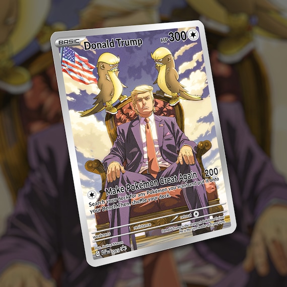 Donald Trump With Gumshoos Card! Custom Made! - Etsy