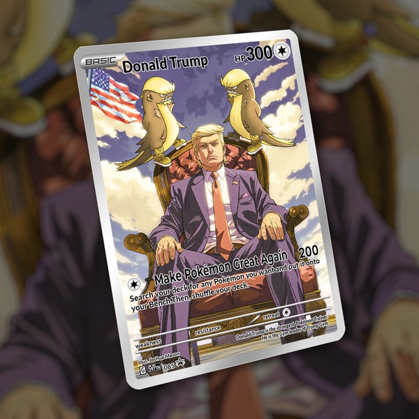 Donald Trump with Gumshoos Card! Custom Made!