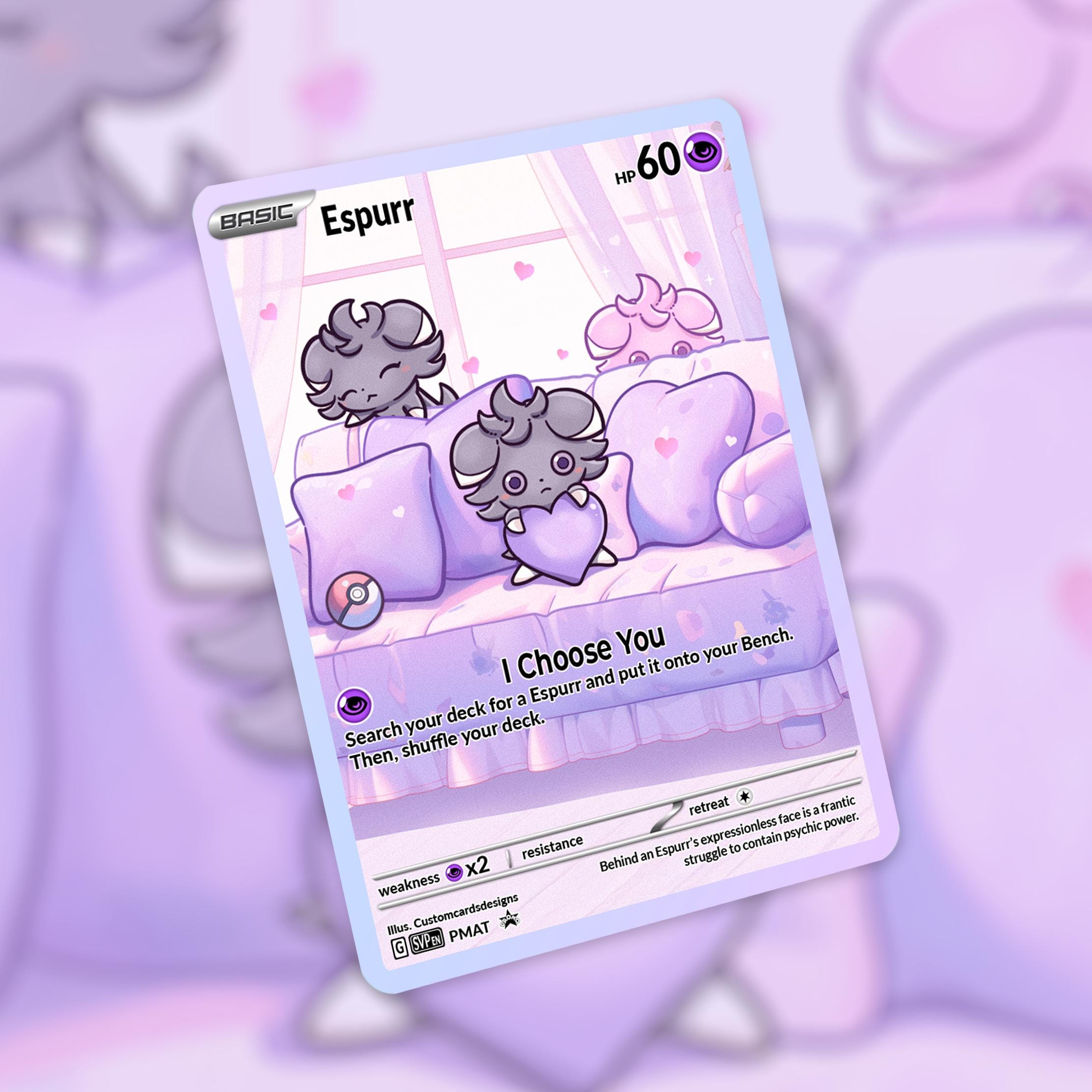 Espurr Card! Custom Made! - Etsy Espurr Card! Custom Made! - Etsy
