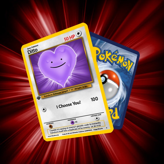 Pikachu Ditto GX Custom Made Card 