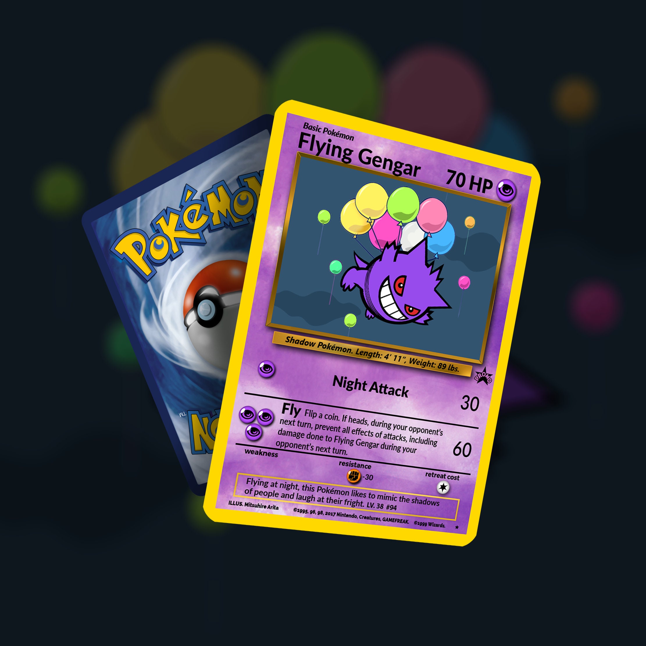 Gengar Card - Etsy Denmark