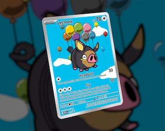 ¡Tarjeta de Flying Lechonk! ¡Hecha a medida!