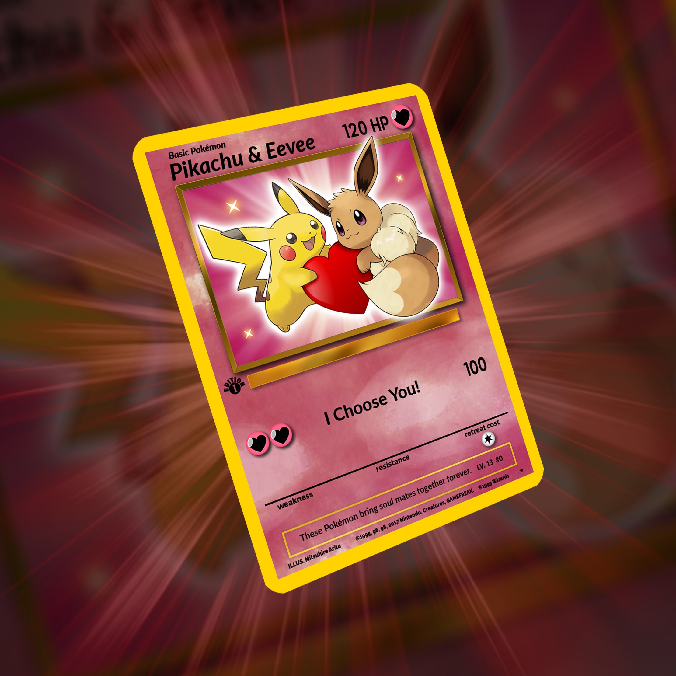 Love Eevee Card! Custom Made!