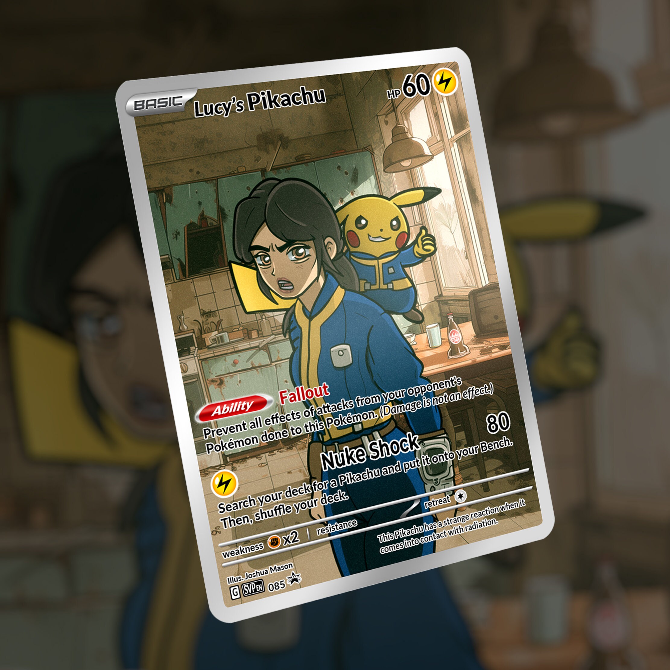 Carta Pika di Lucy! Carta personalizzata!