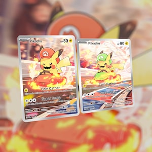 Pika Kart Kartenset! Maßanfertigung! 2er-Set!