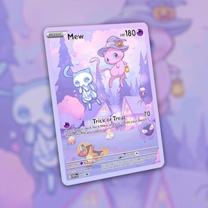 Carte Halloween Mews ! Fait sur mesure !