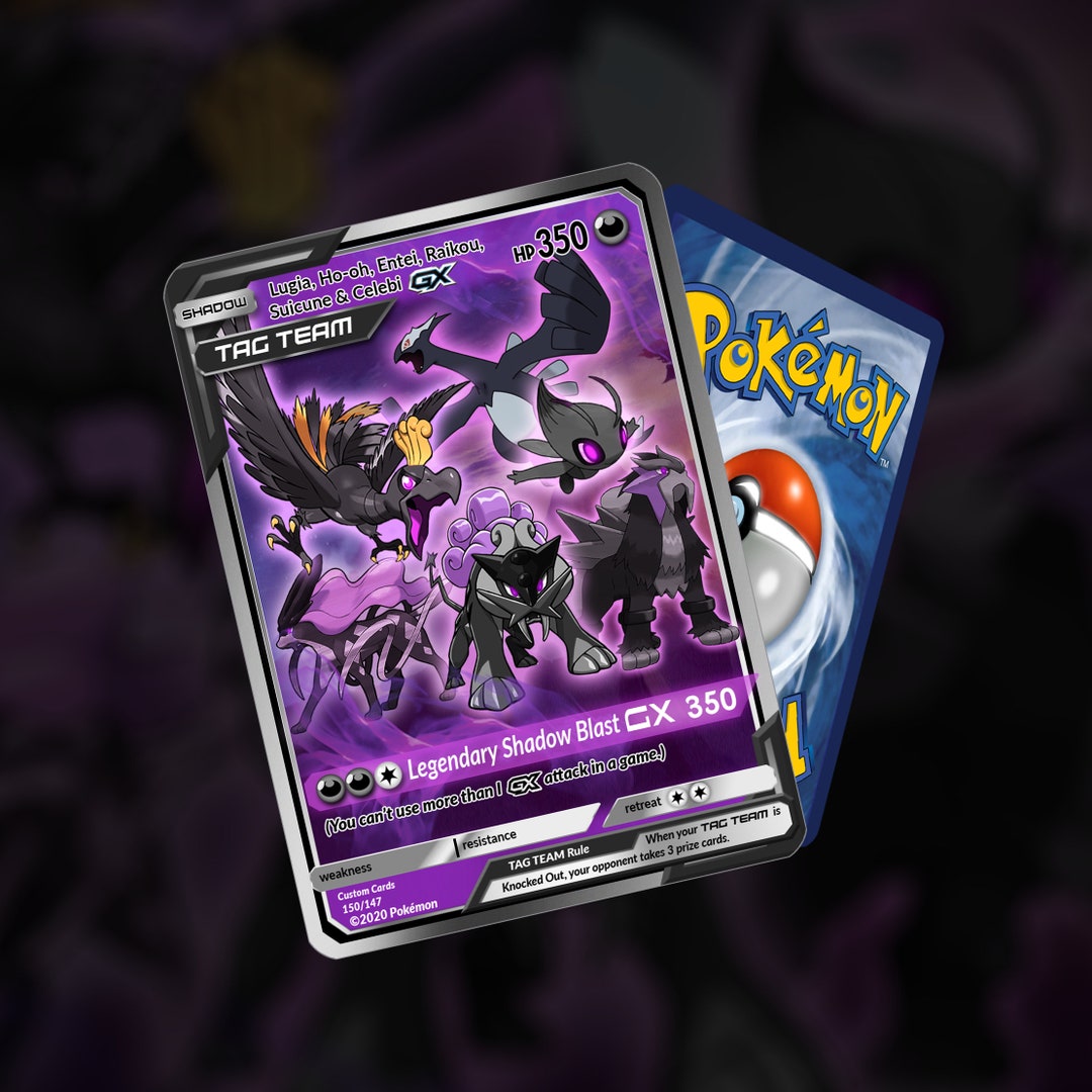 Shadow Mewtwo & Lugia Tag Team GX Custom Made 