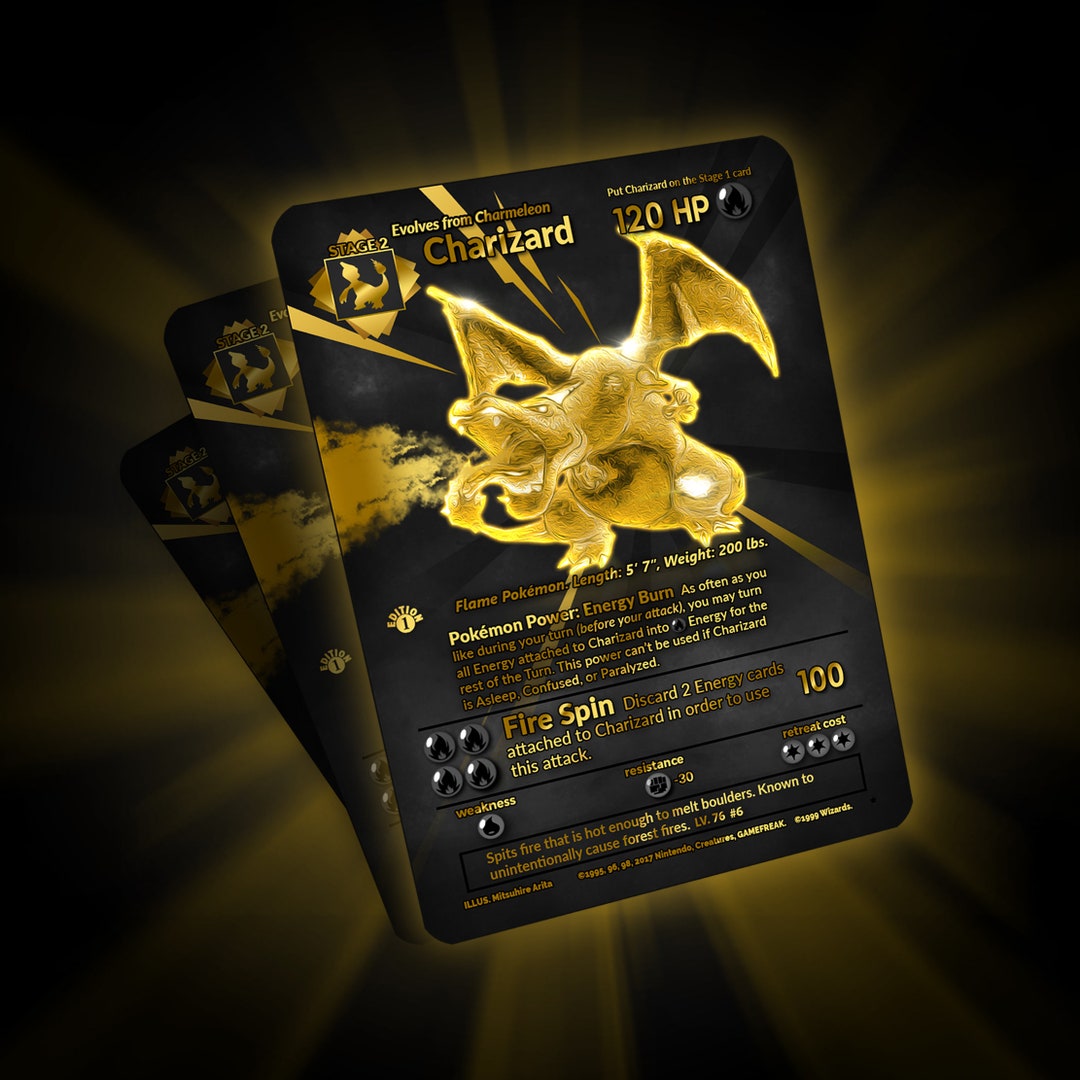 Luxury Full Art Charizard Custom Made - Etsy Australia