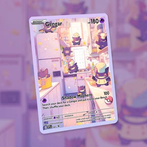 Carte de chef Gengar ! Fait sur mesure !