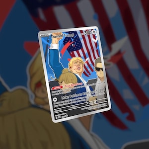 NOUVELLE carte illustrée Donald Trump ! Fait sur mesure !
