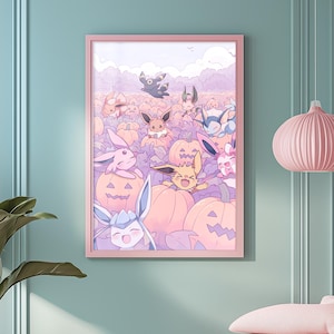 Eeveelution Halloween! Digital Poster!