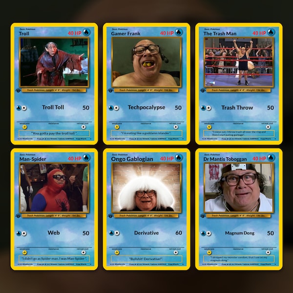 Frank Reynolds Characters! Custom Made! 6 Cards!