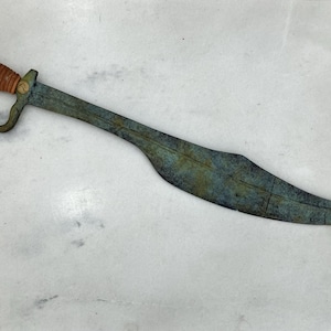 Épée de Sparte Léonidas en bronze : décor spartiate signé