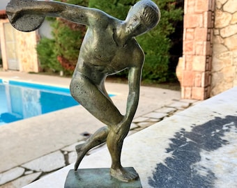 やり投げ選手のブロンズ像、槍投げ選手、古代ギリシャオリンピック