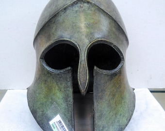 Bronze Spartan Helmet Life size price includes worldwide shipping
