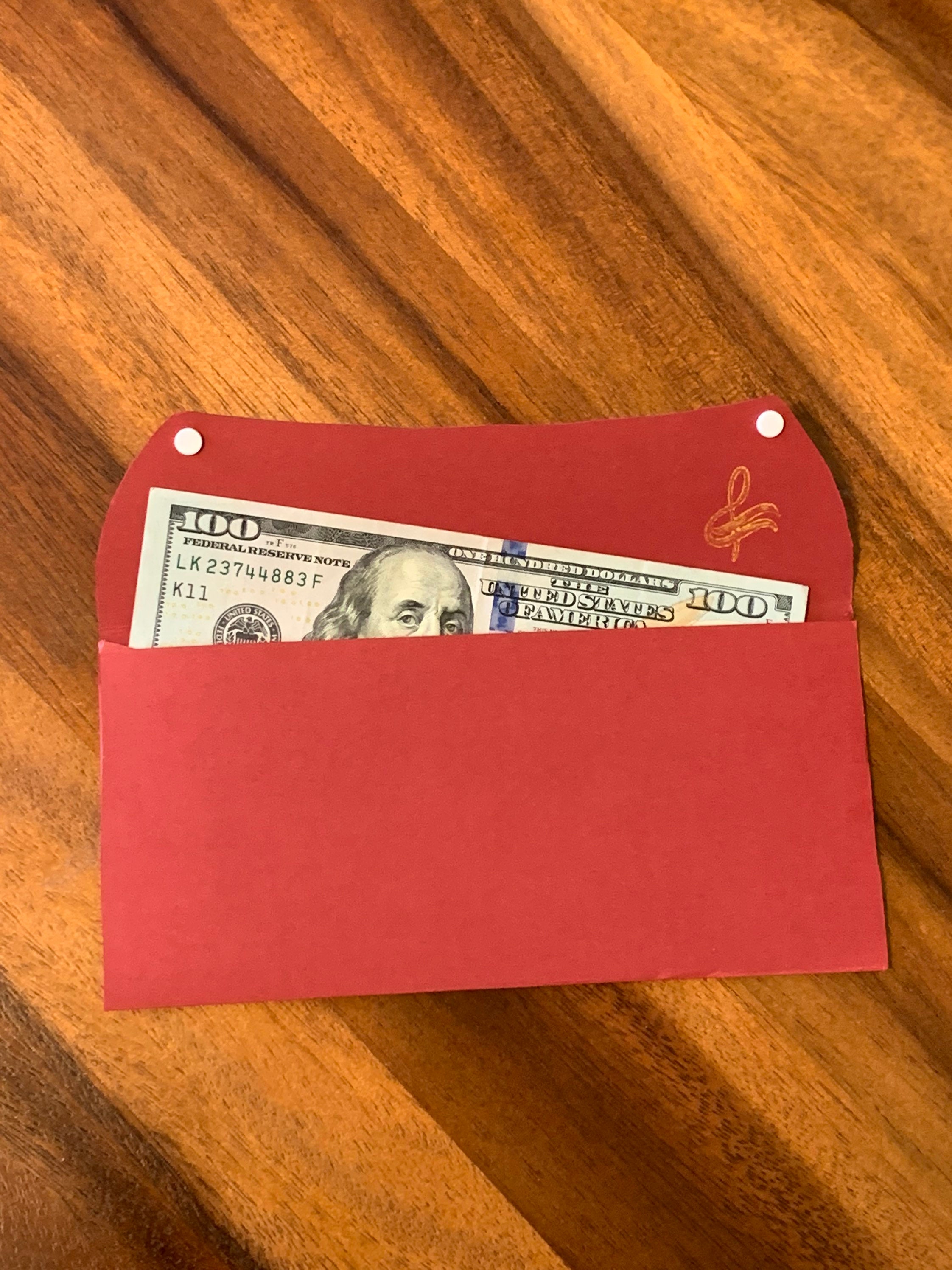 Red Quinceñera Gift Envelope Etsy