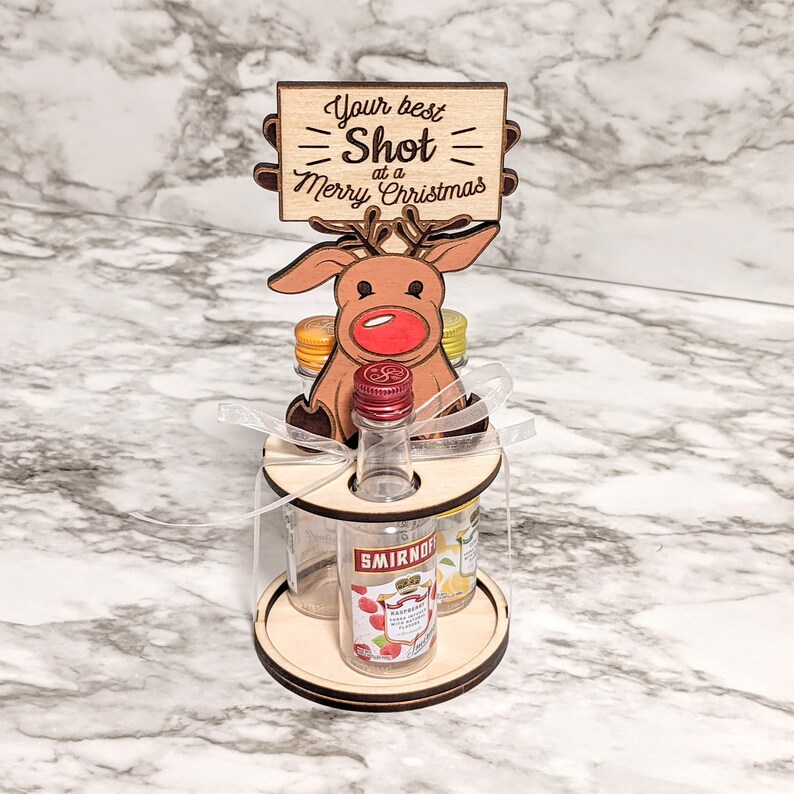 Best Shot Mini Liquor Bottle Stand Instant Download .svg Etsy