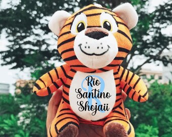 Custom Cute Tiger Plush Teddy | Etsy 