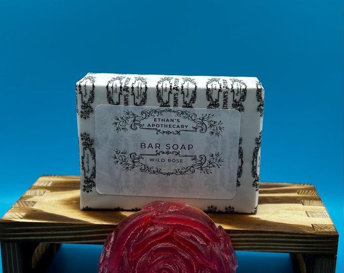 Featured listing image: Handmade Wild Rose Bar Soap