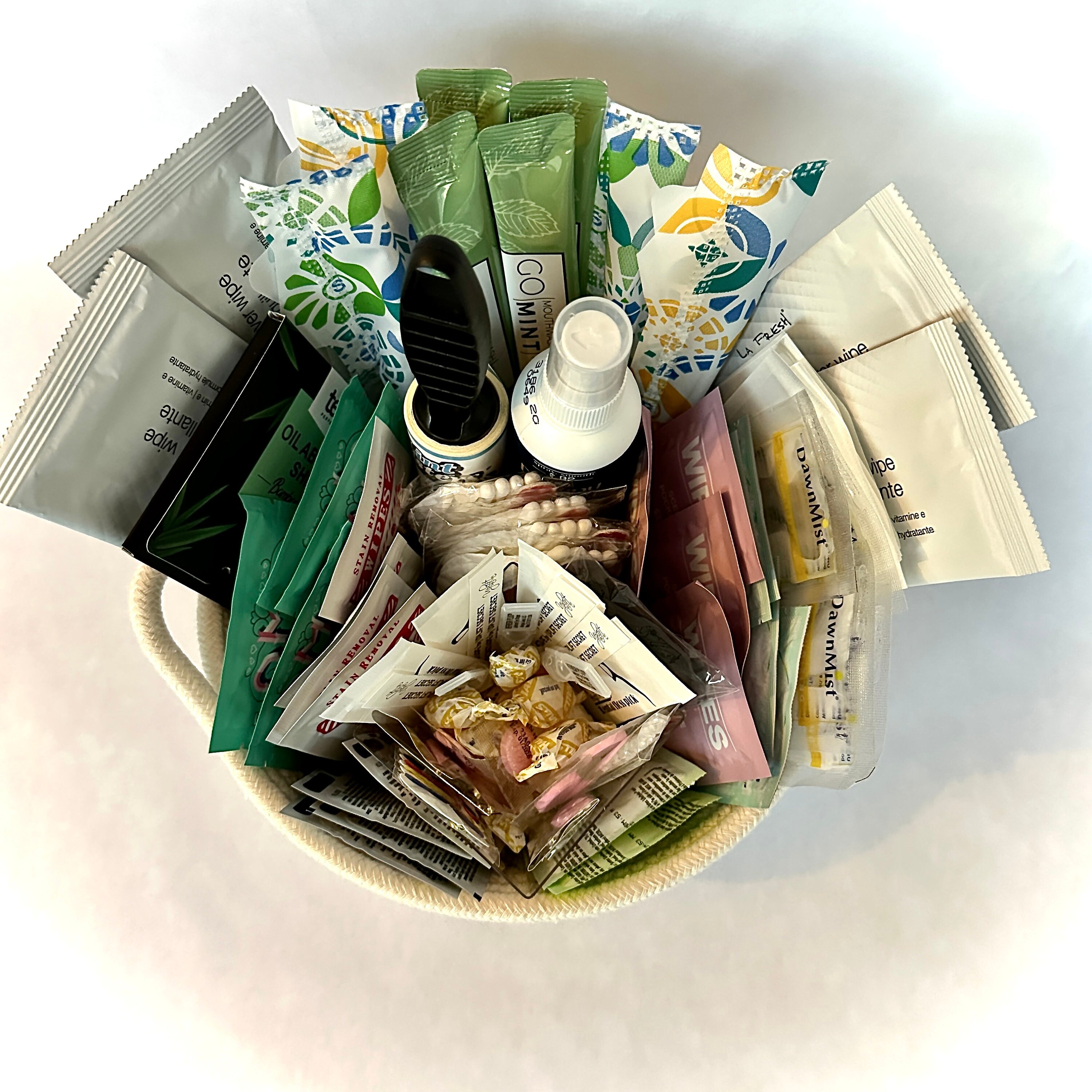Small Women's Event/wedding Bathroom Basket Essential Basket ...