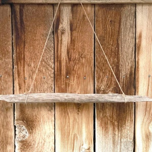 Driftwood Branch for Hanging, Natural Wood Wall Art, 23.5&quot; Tree Branch Decor, Decorative Hanging Stick, Wood for Macrame, Macrame Poles