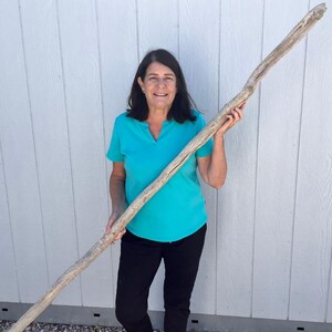5 Foot Driftwood Tree Branch for Wall Art, Extra Long Hanging Stick, 60" Rustic Branch for Curtain Rod, DIY Natural Decor, Wooden Pole