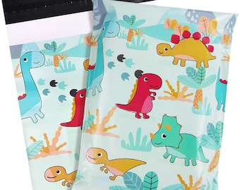 10 x 13 Dinosaur Mailer, Designer Mailer, Shipping Supplies, Poly Mailer, Animal Bag, Poly Envelope, Waterproof Mailer, Self Adhesive Mailer