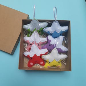 Christmas ornaments   Xmas stars   Christmas felt decor   Handmade tree decorations   Felt Christmas ornaments   Christmas present