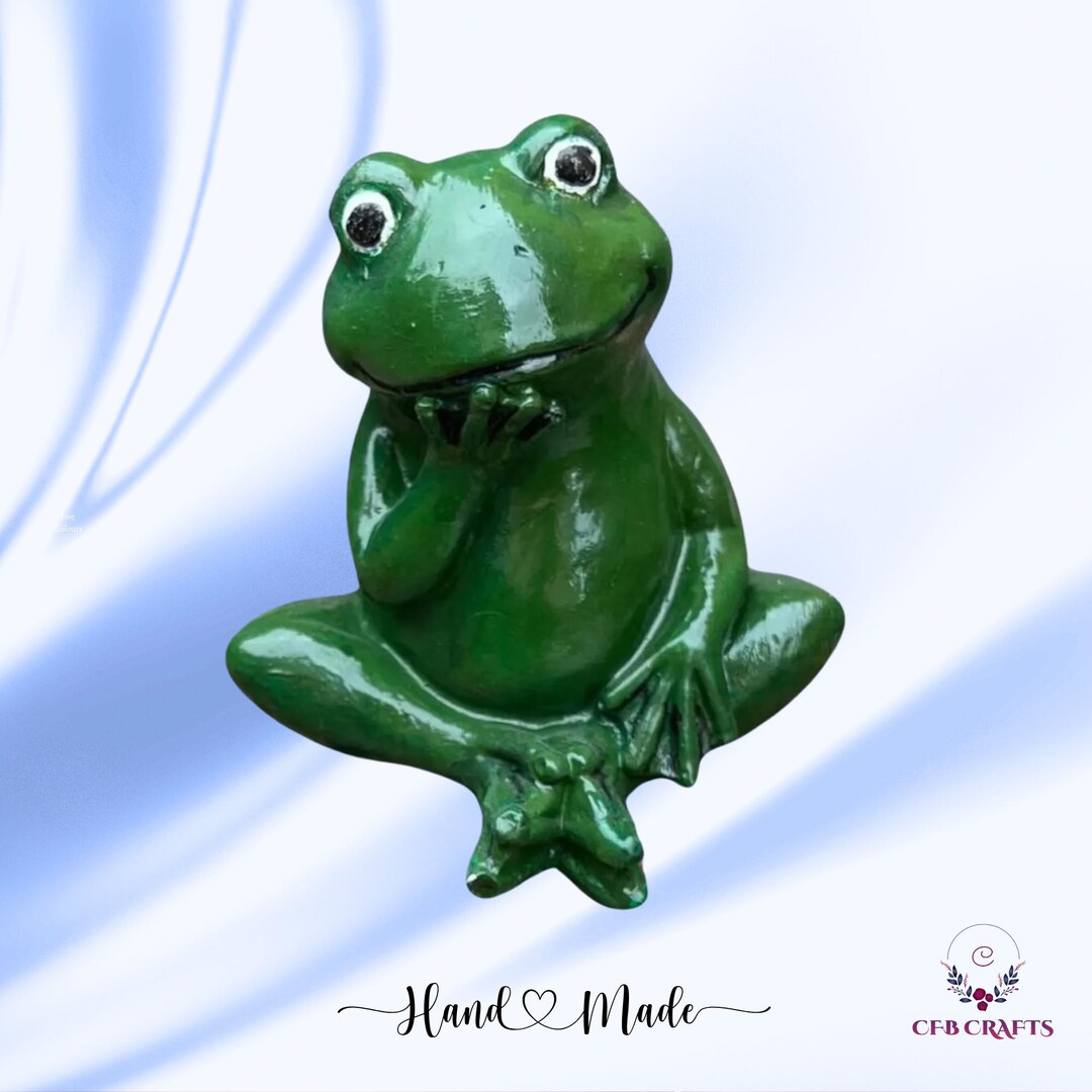 Rustic Frog Handcrafted Stone Cast Frog Statue: Rustic Garden Decor - Etsy