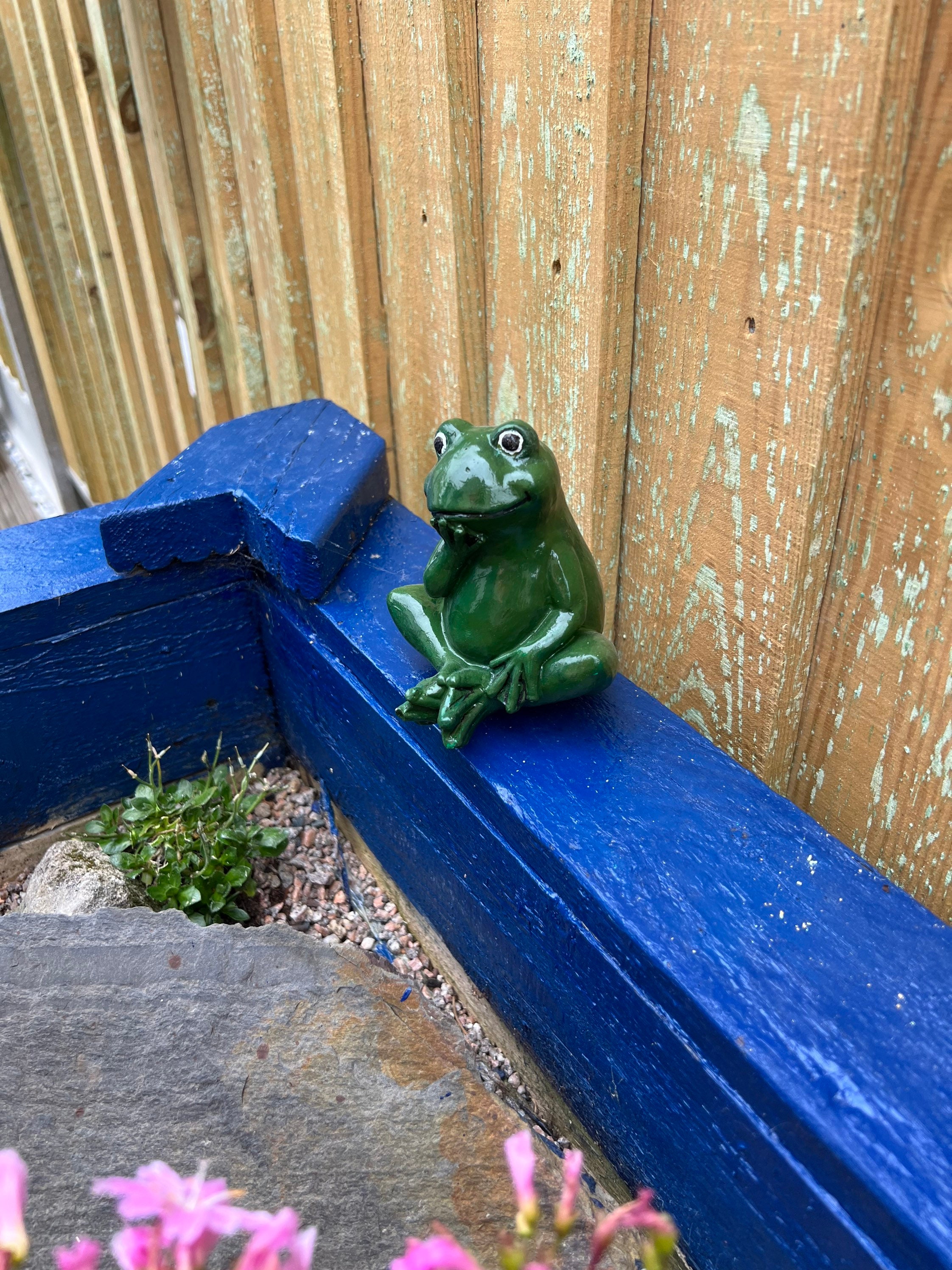 Sitting Frog Figure Frog Gift Gift for Frog Lovers Frog Etsy