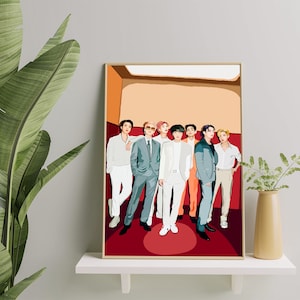 BTS Butter druckbares Kunst Poster
