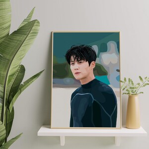 Hometown Cha-Cha-Cha Kim Seon-ho plakat artystyczny do wydrukowania