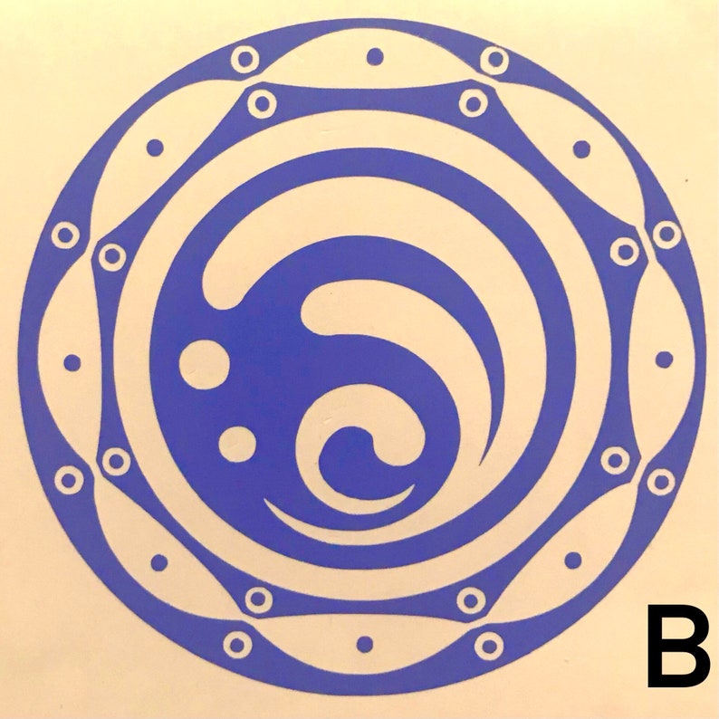 Hydro genshin Impact Vinyl Decal Etsy