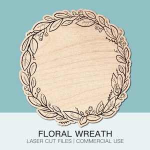 SVG Floral Sign Backer Laser Cut Files, Floral SVG Files For Glowforge and Cricut, Spring Door Hanger Sv Cut Files, Svg Flowers, SVG mom