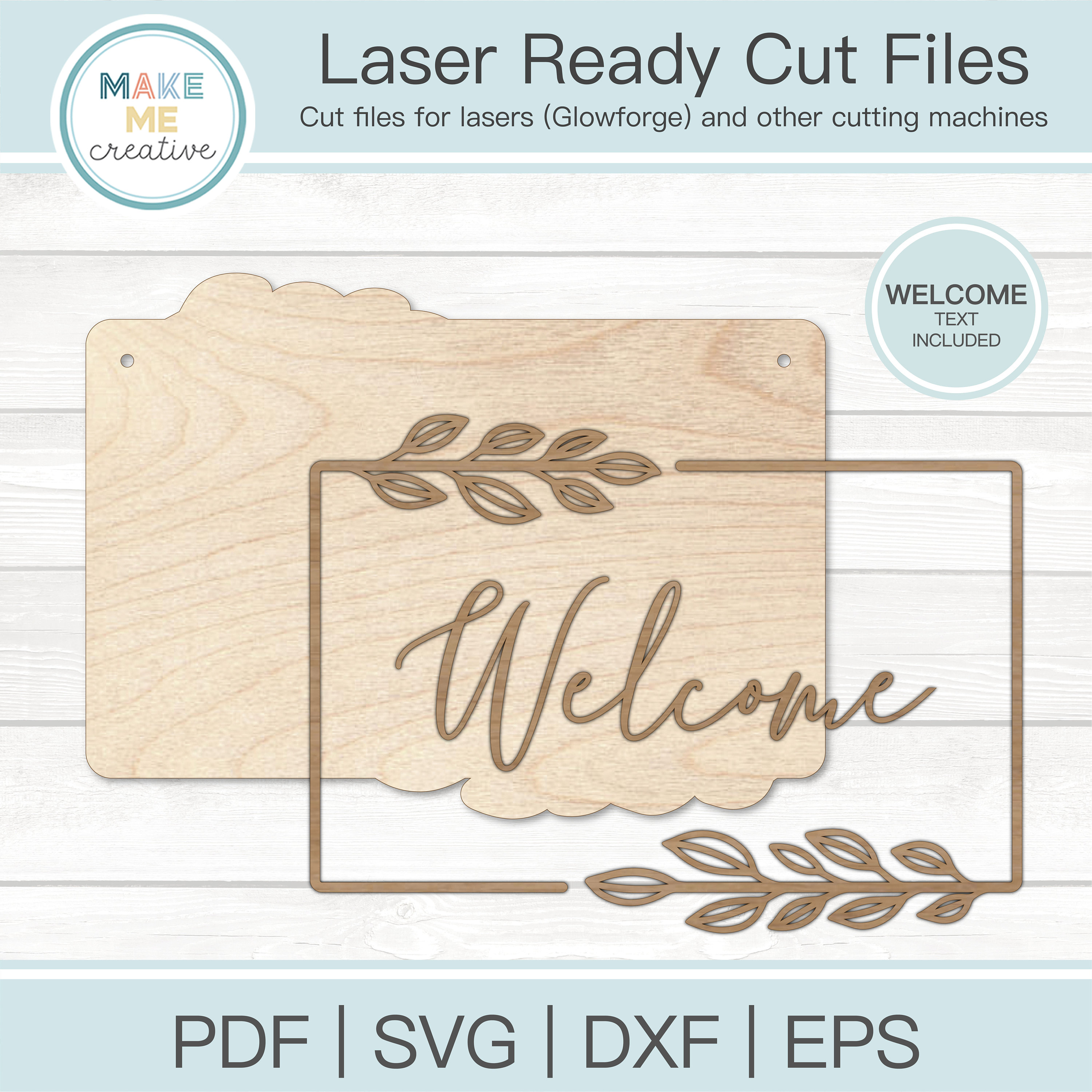 SVG, Home Decor Sign Svg, Welcome Door Hanger SVG, Hanging Sign Backer ...