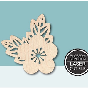 Flower Laser Cut file SVG, Floral Laser File, Blossom Cut File, Floral Svg File, Svg Flowers, Svg Circut, Svg Files For Glowforge and Cricut