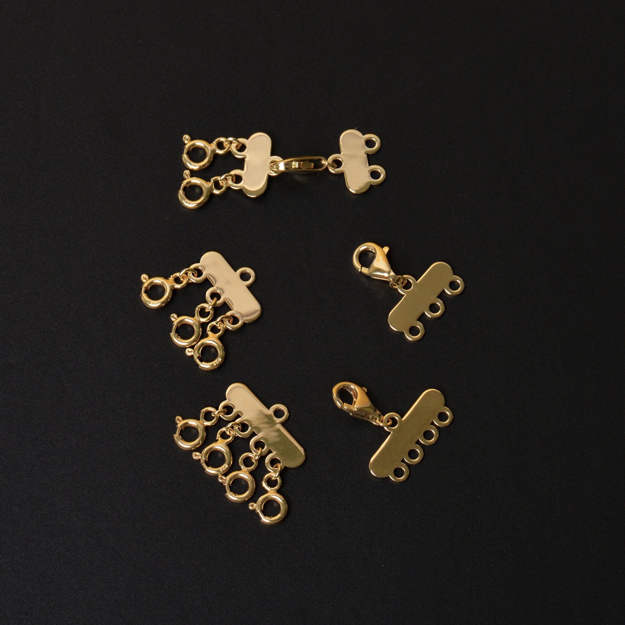 14K Gold Necklace Spacer Multi Necklace Separator Multi Etsy