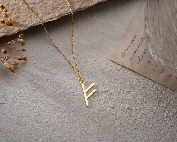 Viking Runes Charm Necklace, Viking Letters Personalized, Viking Norse Letters, Nordic Necklace Rune Pendant, Norse Mythology Viking Gift