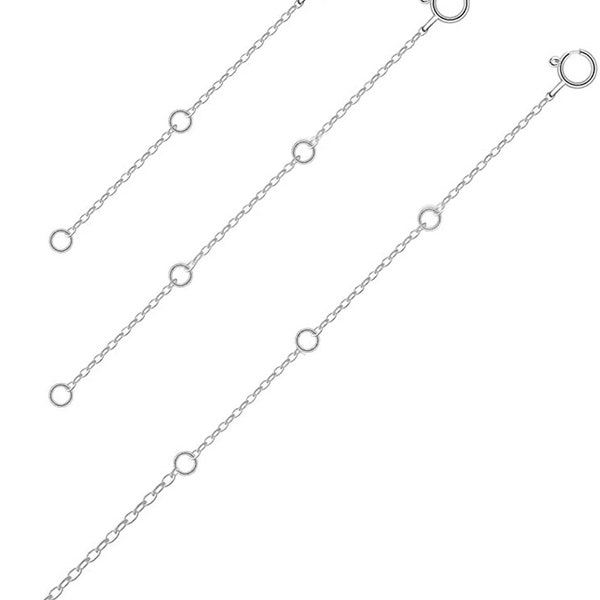 Extender for Perfect Fit Necklaces, 14K Solid Gold Extender, 2-3-4-5 inches Options, Yellow Gold, White Gold, Rose Gold