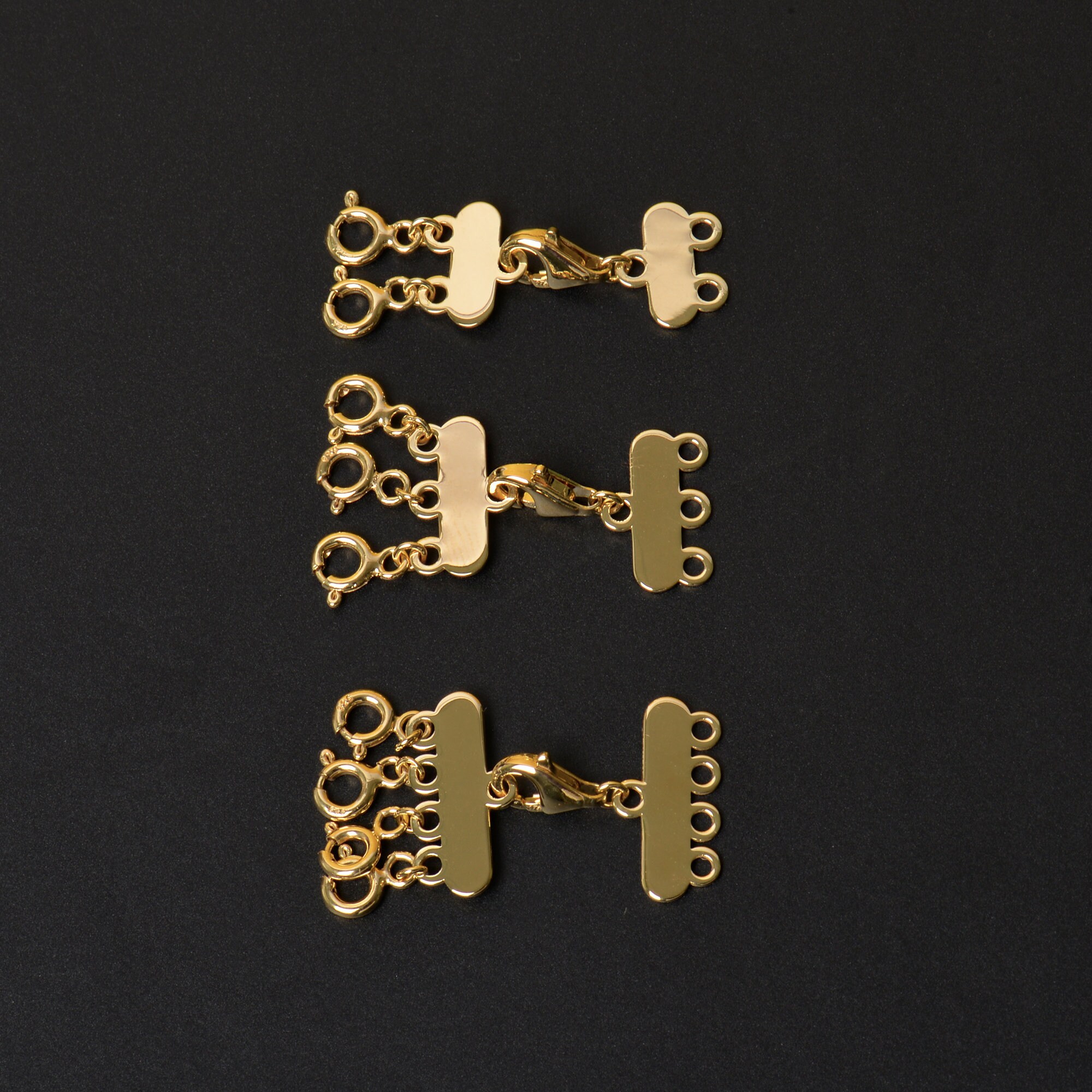 14K Gold Necklace Spacer Multi Necklace Separator Multi Etsy