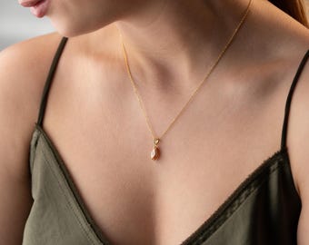 Marquise Cut Pendant Necklace: Bridal Jewelry