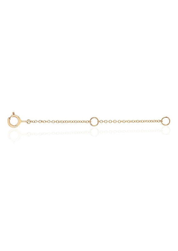 Extender for Perfect Fit Necklaces, 14K Solid Gold Extender, 2-3-4-5 Inches Options, Yellow Gold, White Gold, Rose Gold