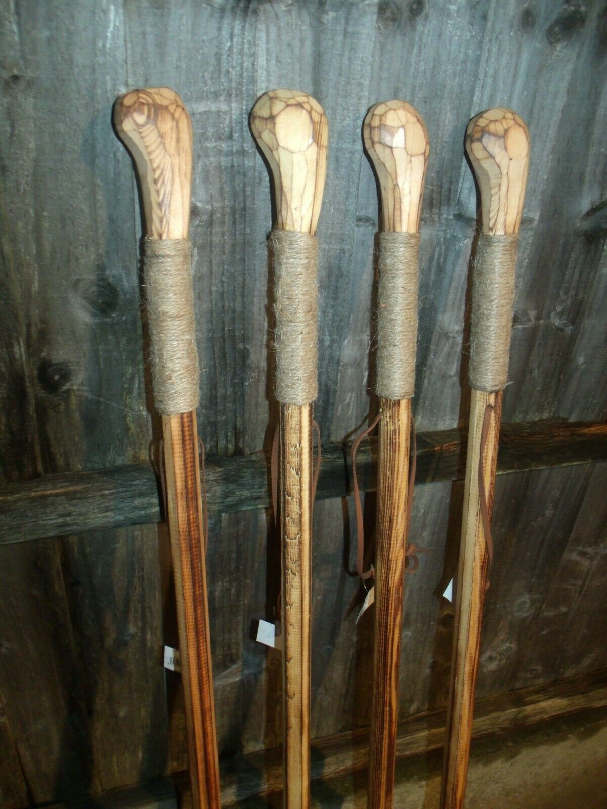 Flamed Knob Wood Walking Sticks For Hiking Farmers Dog Walkers Etsy
