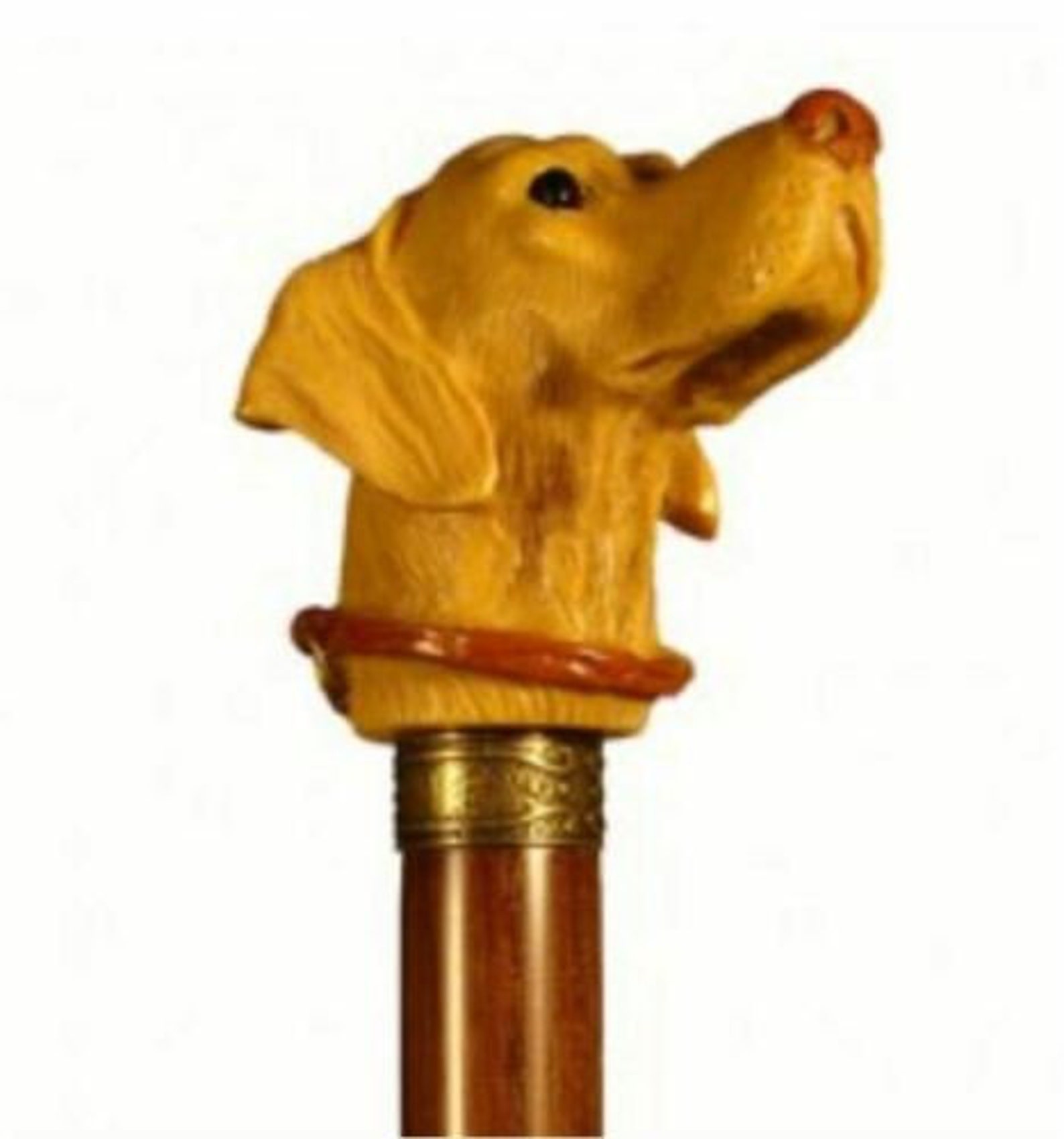 Labrador Dog Head Walking Stick Ash Wood Stick Retriever Etsy