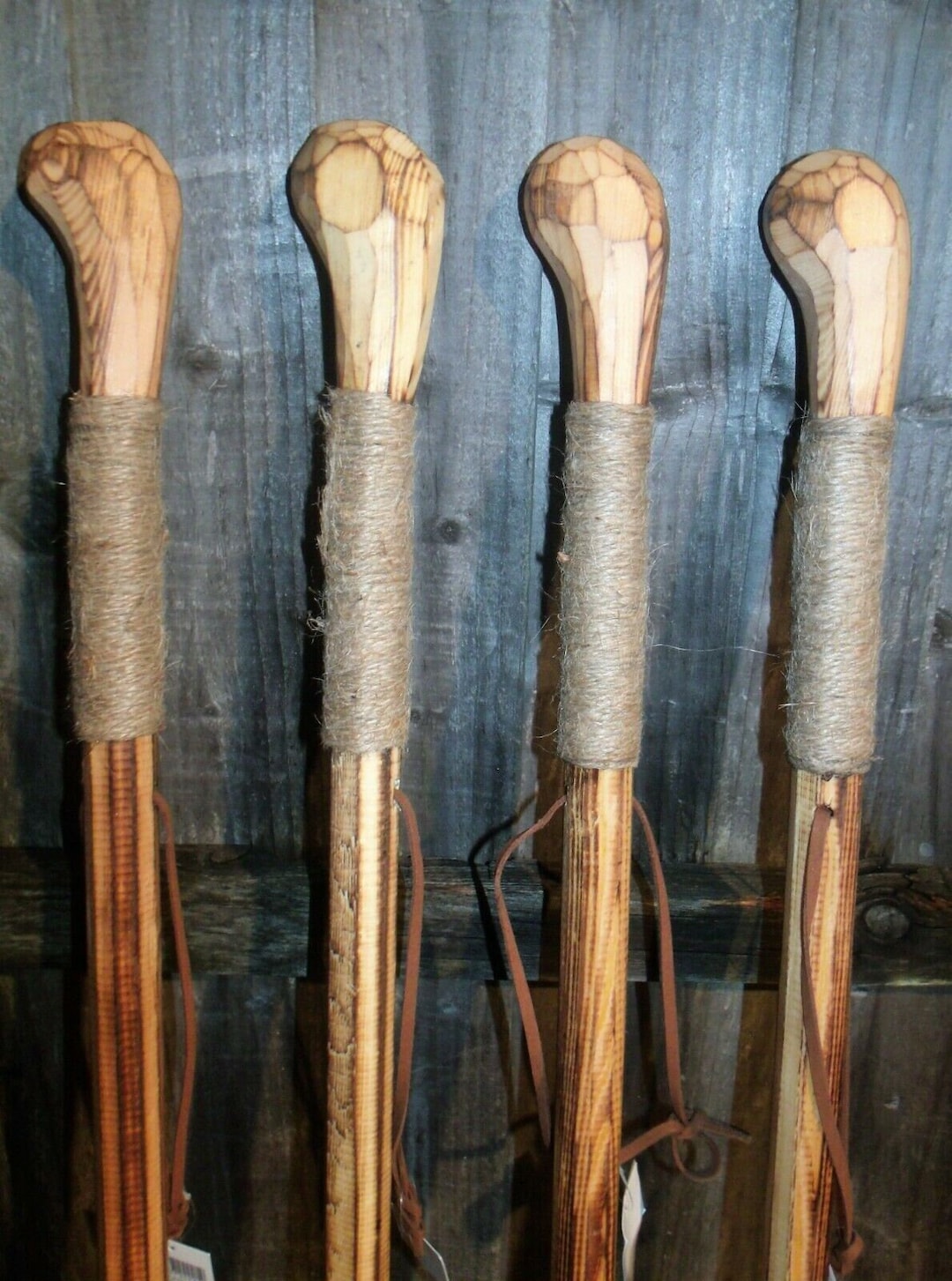 Flamed Knob Wood Walking Sticks for Hiking Farmers Dog Walkers Etsy