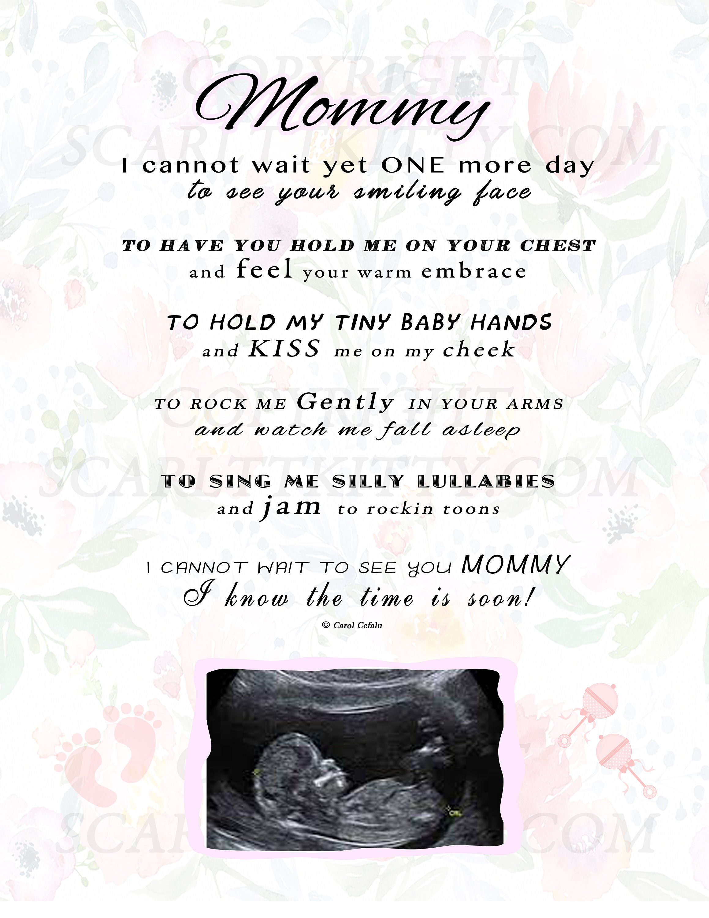 Unborn Baby Girl Poems