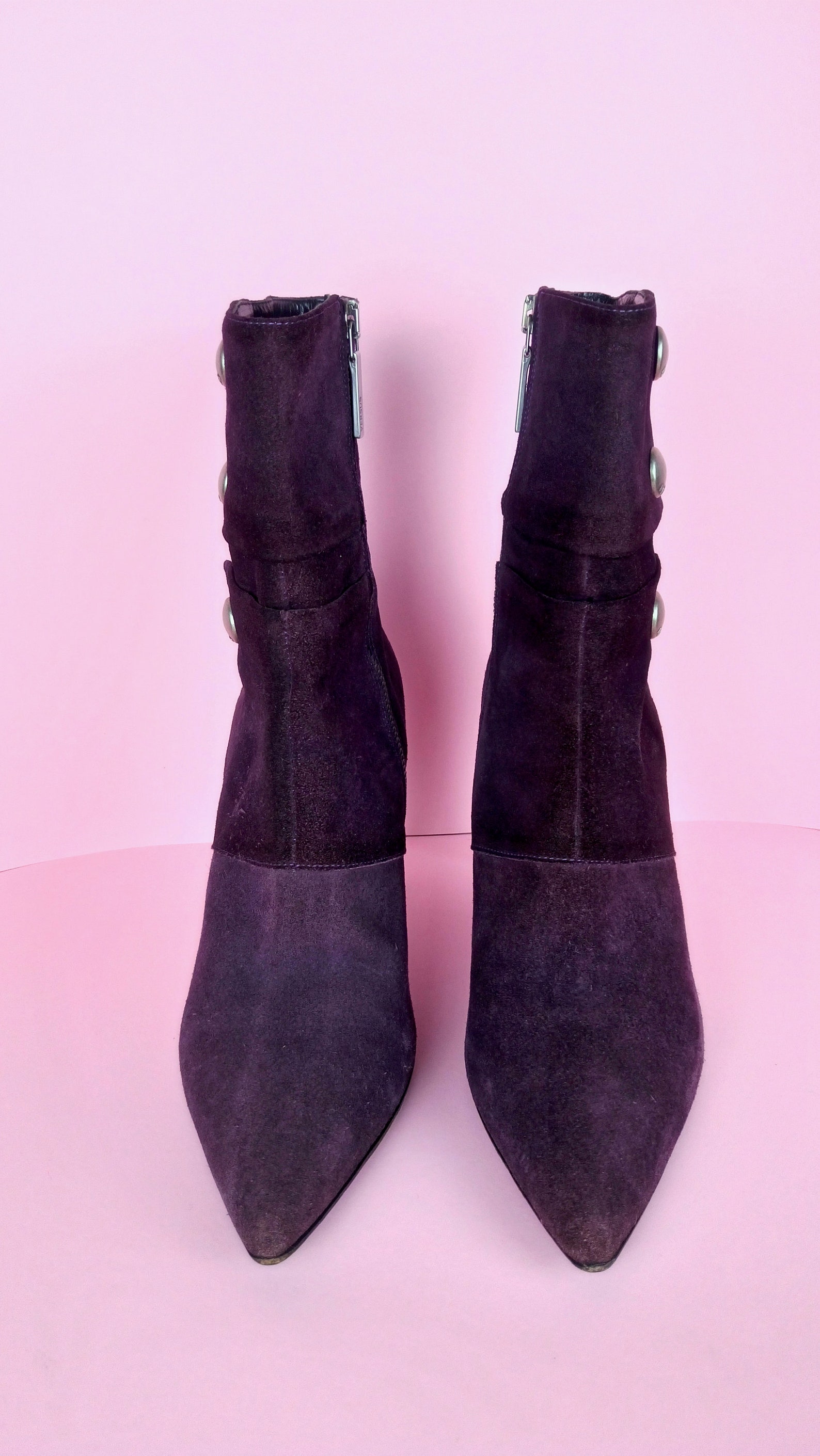versace purple boots