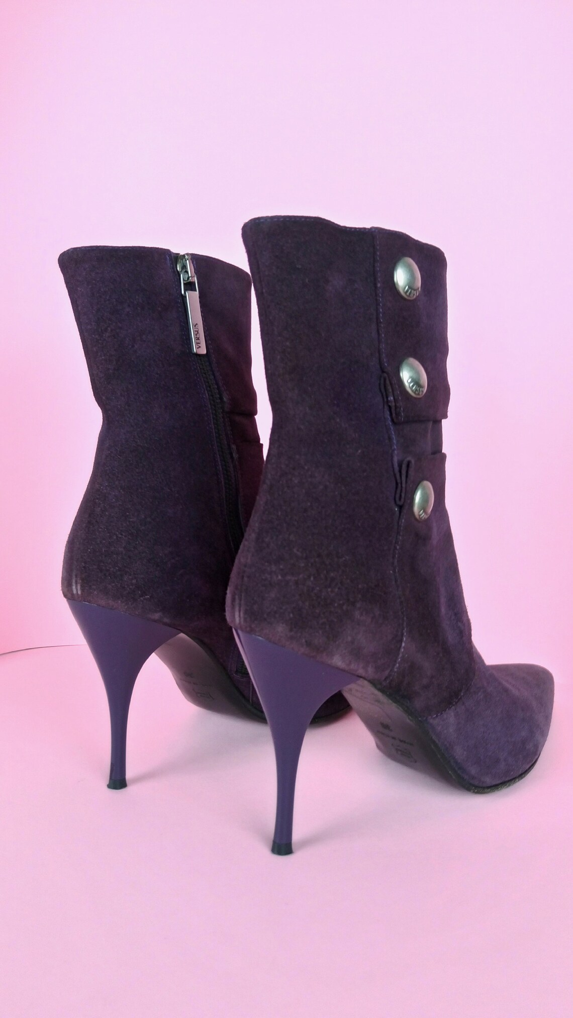 versace purple boots